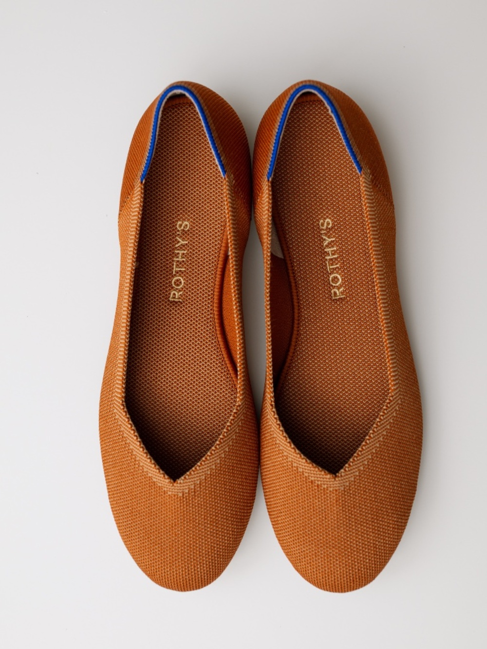 Rothy's Round Toe Flats in a beautiful copper/tan color size 10 1/2 - Picture 14 of 16